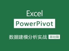 Excel PowerPivot数据建模分析实战视频课程（基础篇）